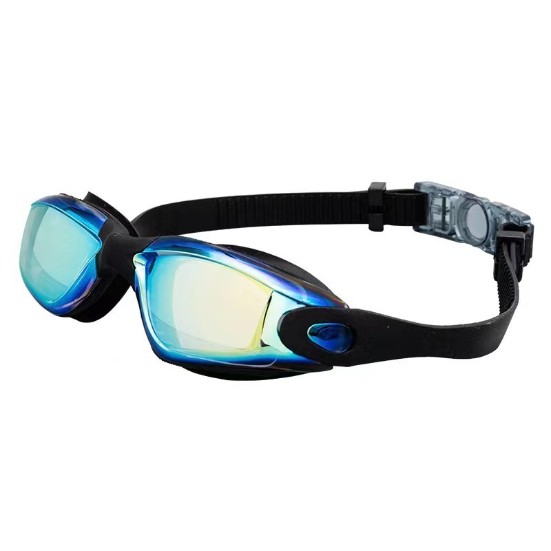 Wholesale Swimming Goggles Eye Protection UV Proof View Anti Fog Adult Swim Goggles With Nose Cover