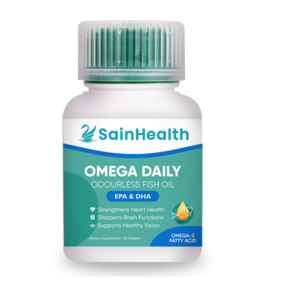 Wholesale Supplier 90 Softgel SainHealth New Zealand Odorless Fish Oil Omega Daily Supplement For Healthy Heart Eyes and Joint