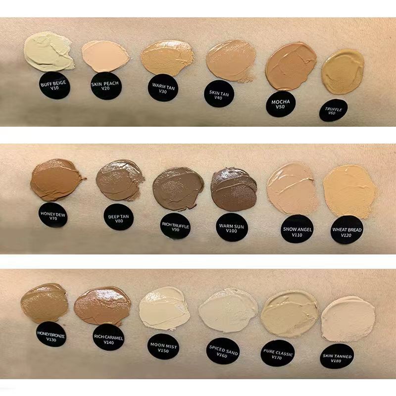 Custom OEM Long Lasting Waterproof Natural Concealer Face Makeup Liquid Private Label Foundation