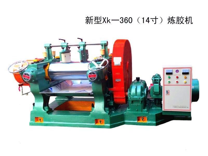 Dongguan Silicone Rubber Two Roll Mixing Mill Machine XK-300 12 inch for rubber compounding sheeting price