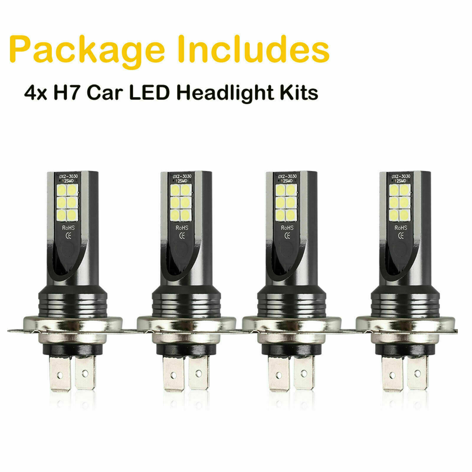 New fog light 3030 12SMD 24W H4 H7 H11 9005 H16 P13W LED fog light bulb