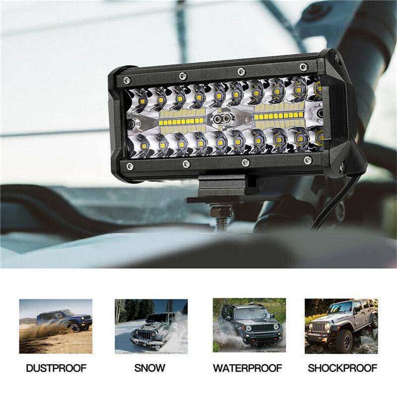 factory wholesale 120W car led work lamps Off-road vehicle front bumper lights spotlights highlight modified led lights