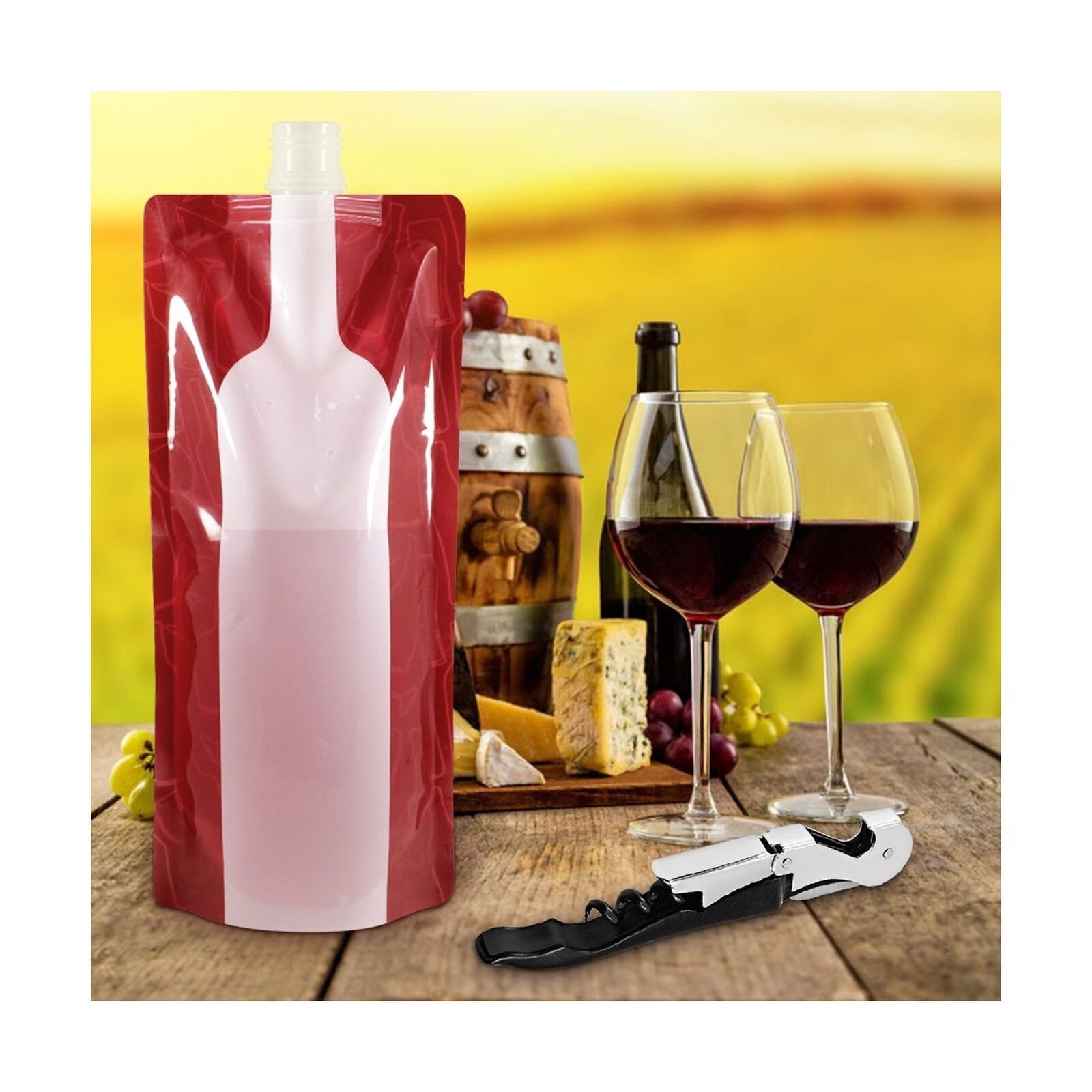 Custom Eco Friendly Drink Pouch With Spout Filling 750Ml Travel Plastic Water Wine Bag Stand Up Spout Pouch