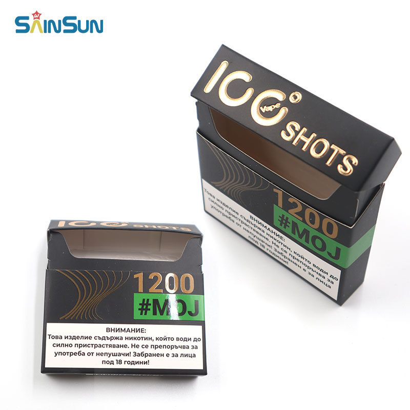 Custom Printed Wholesale Waterproof Cigarette Case Small Smoking Cigarette Cardboard Package Box