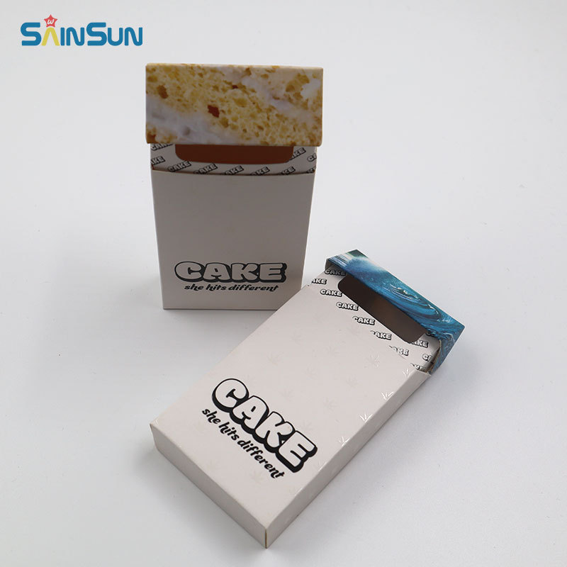 Custom Printed Wholesale Waterproof Cigarette Case Small Smoking Cigarette Cardboard Package Box