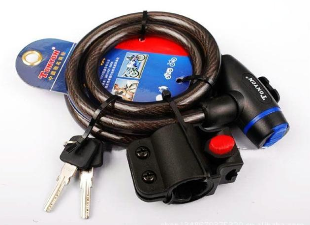 TY533E 1.2m Bicycle Cable Lock Cycling MTB Mountain Bike Wire Lock