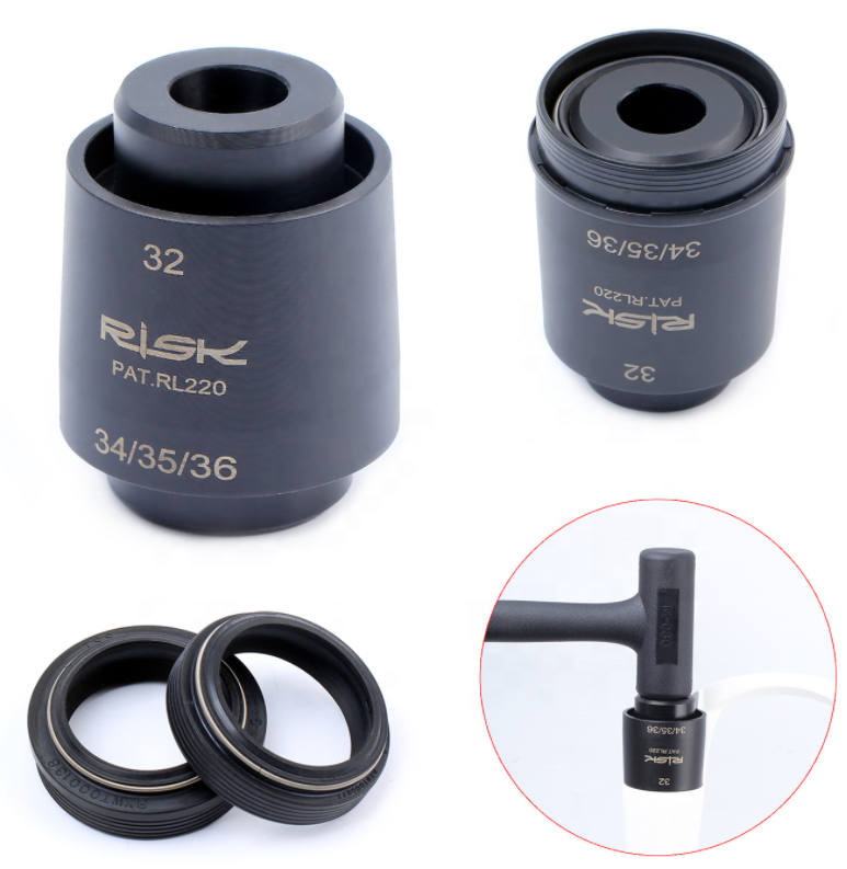 RL220 MTB Bike Bicycle Cycling 4-in-1 Shock Front Fork Dust Seal Installation Tool Driver Fits 32/34/35/36mm