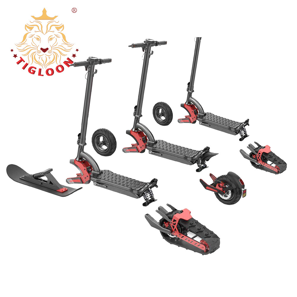 CA Warehouse Fast Foldable Max Climbing Angle 35 Electric Scooter TIGLOON 1500W E Snow Scooter