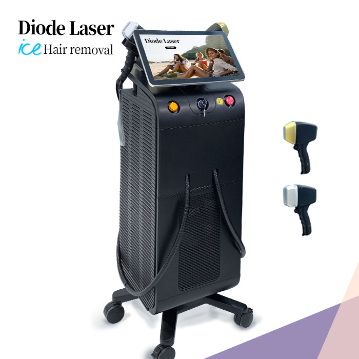 2024 Professional hair removal laser 1800W ice titanium laser hair removal 755 808 1064mm diode laser hair removal machine price