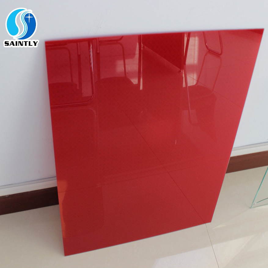 Silk screen printing colorful glass kitchen Tempered glass back splash tile wall  panel