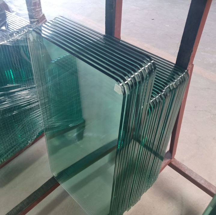 Transparent clear Smooth Durable 10mm Curved Tempered Glass Price