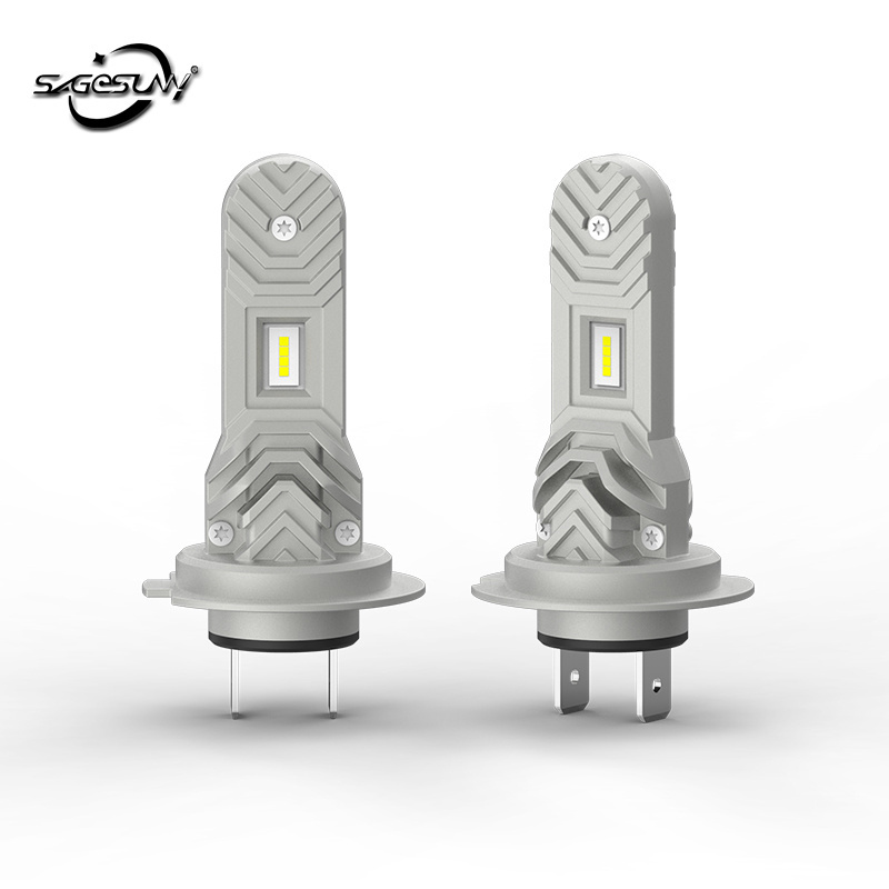 H1 H7 LED Headlight Bulb with canbus LED Fog Light Fanless Wire Mini Size headlight bulb 12V 24w 6000K