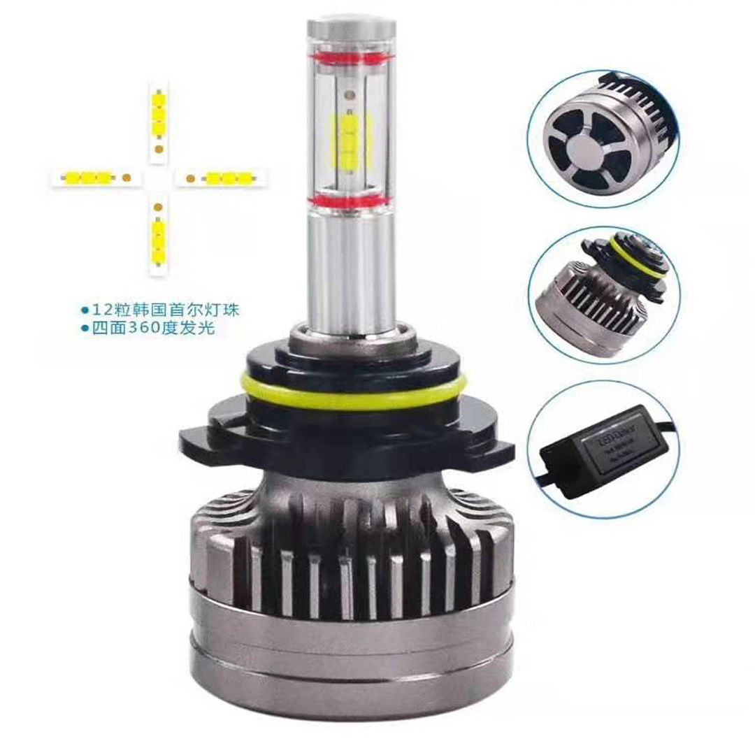 Automotive Led Car headlights H1 h4 hb2 9003 H7 9005 HB3 HB4 car led head light bulb 9006 H9 cob led good price