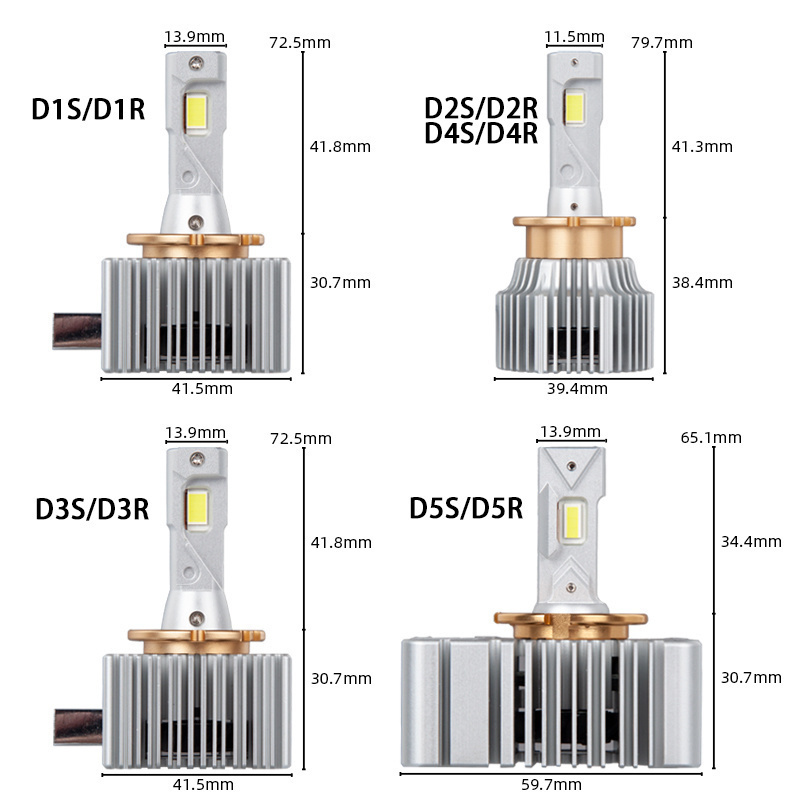 Universal Kit Auto HID Xenon to LED Headlight Bulb D1S D2S D3S LED Canbus White HID D1S D2S D3S D4S D5S LED