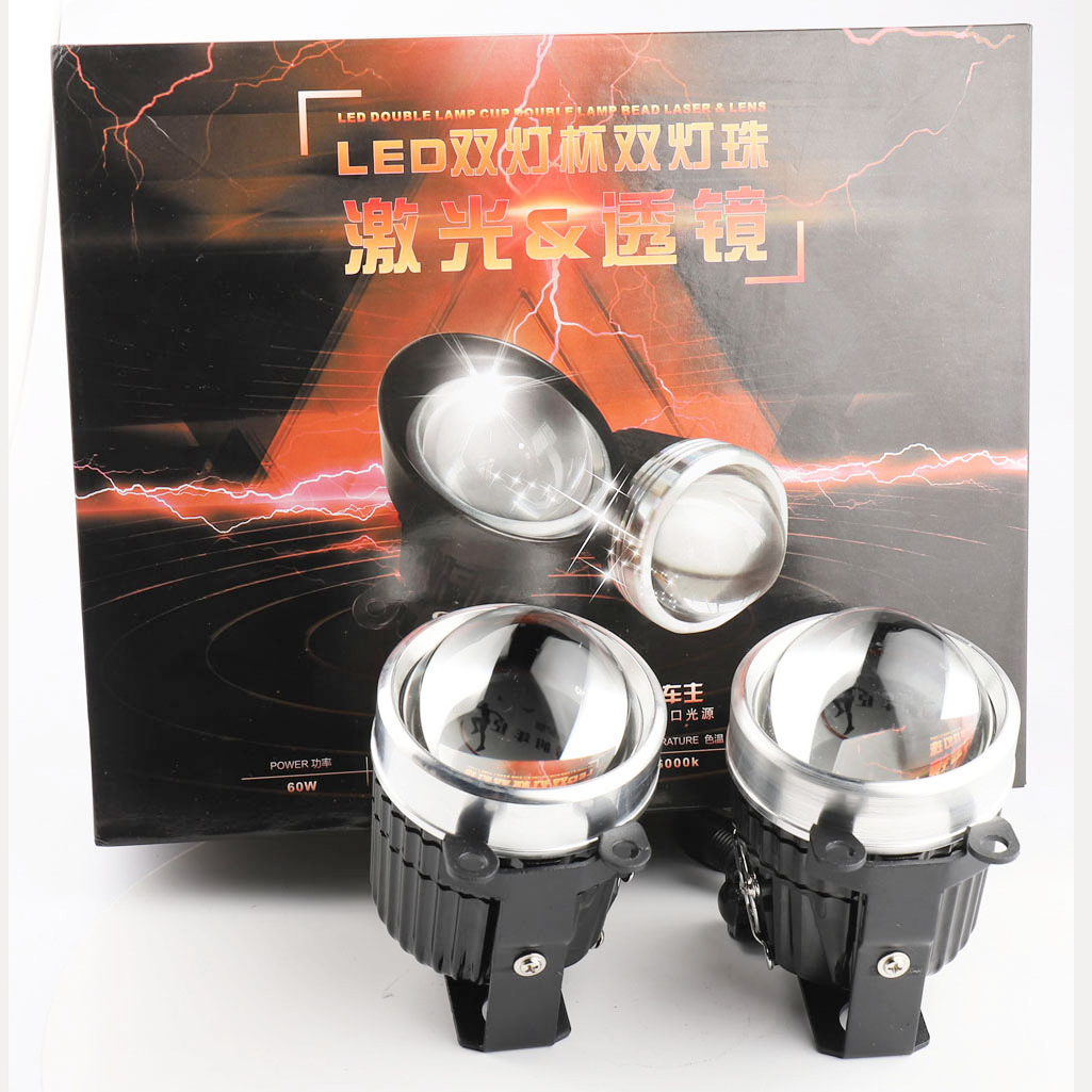 3.0 BiLED Projector Laser Foglamp H4 H7 H11 Projector Bulb LED Laser Headlight For Toyota Honda Nissan Jeep