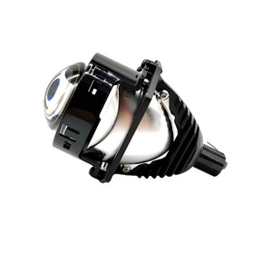 Car LED projector headlights Dual lens Non-destructive bolt mount 45w/55w 3 inch Fish-eye spotlight Bi LED Projector