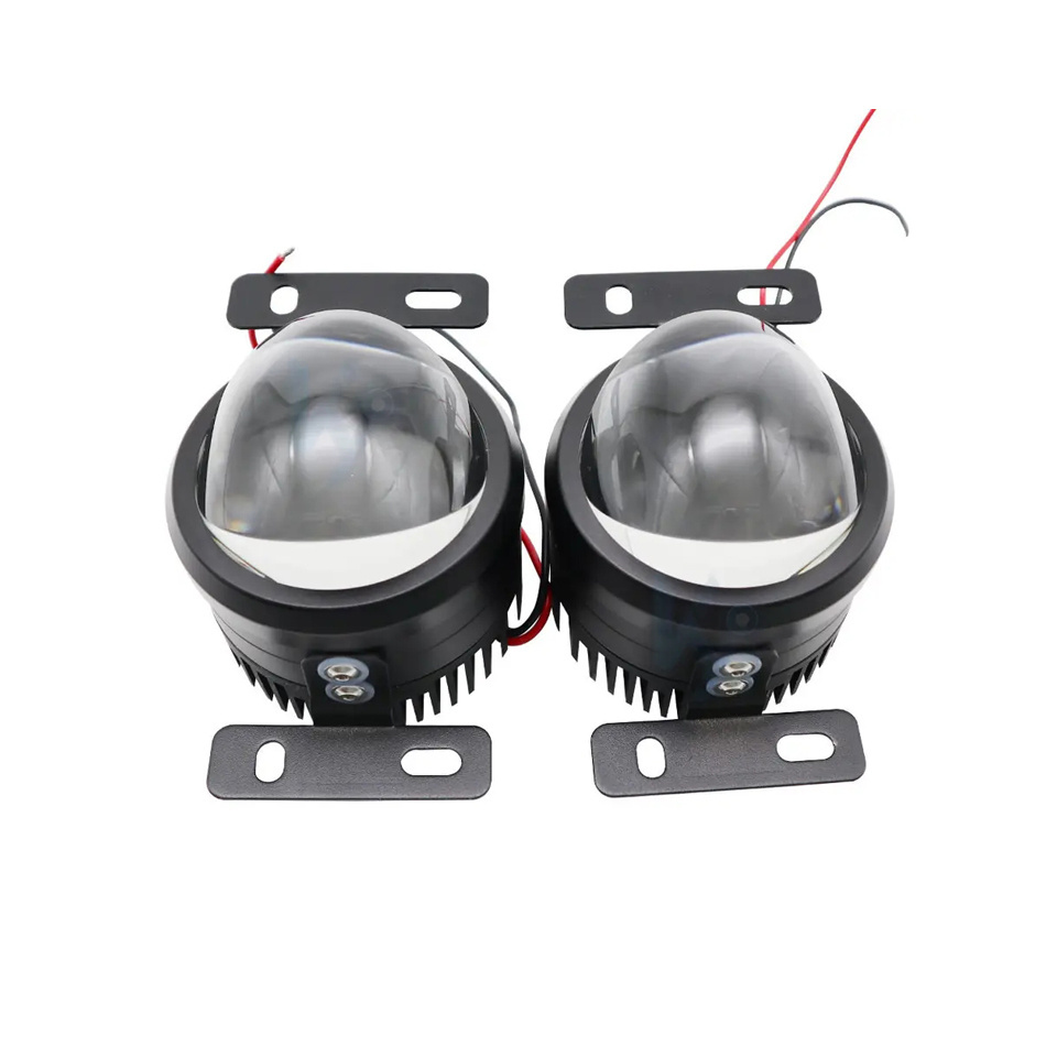 New model Auto part 40W LED foglight bi LED projector lens fog lamp 3 inch fog light with 3 colors white and amber