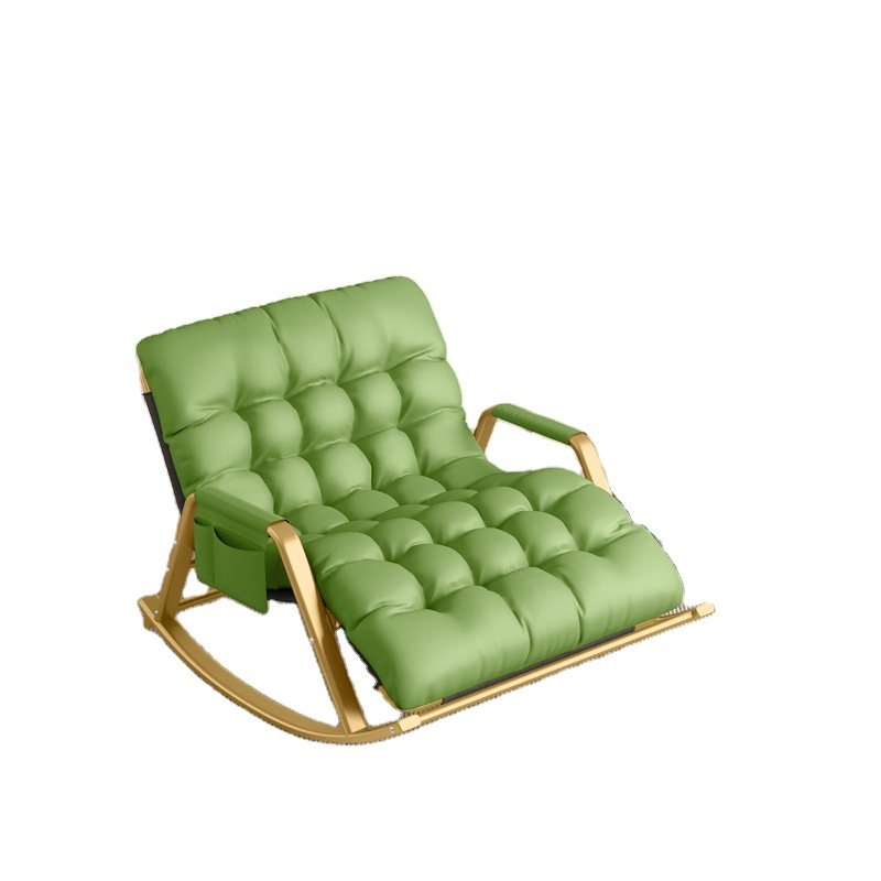 modern  upholstered leisure rocking sofa swing chair outdoor bed rocking balcony leisure chair lounge chair lazy sofa