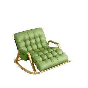 modern  upholstered leisure rocking sofa swing chair outdoor bed rocking balcony leisure chair lounge chair lazy sofa