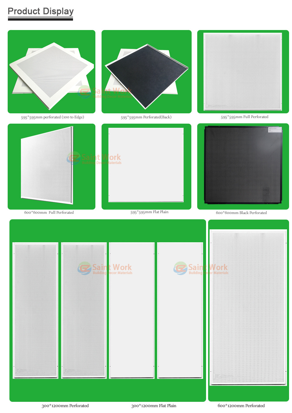 High Quality Aluminium Lay-in Ceiling Tiles Decorative Suspended False Metal Ceiling Tiles