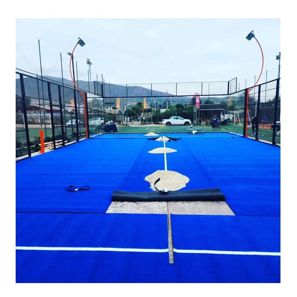 10mm Super court blue padel tennis artificial grass carpet flooring artificial turf for padel tennis court