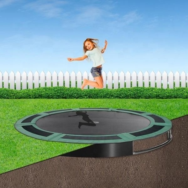 Outdoor Super Soft 40mm Backyard Artificial Grass for in-ground trampoline USA