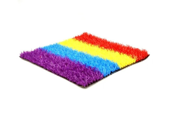 Colorful Artificial Grass for Kindergarten Playgrounds Turf Pets Friendly