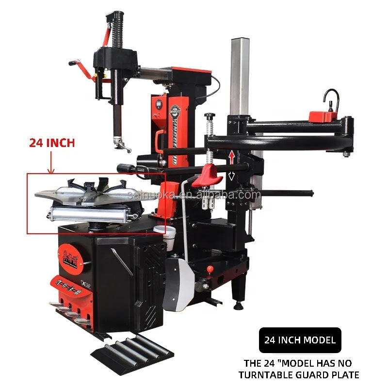 Automatic Car tyre changer machine with tire lifting kit With lean back function tire removal machine