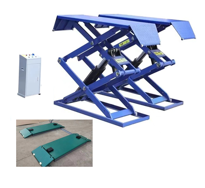 4000kg, 1.85m Scissor car lift platform with CE Above ground scissor car lift