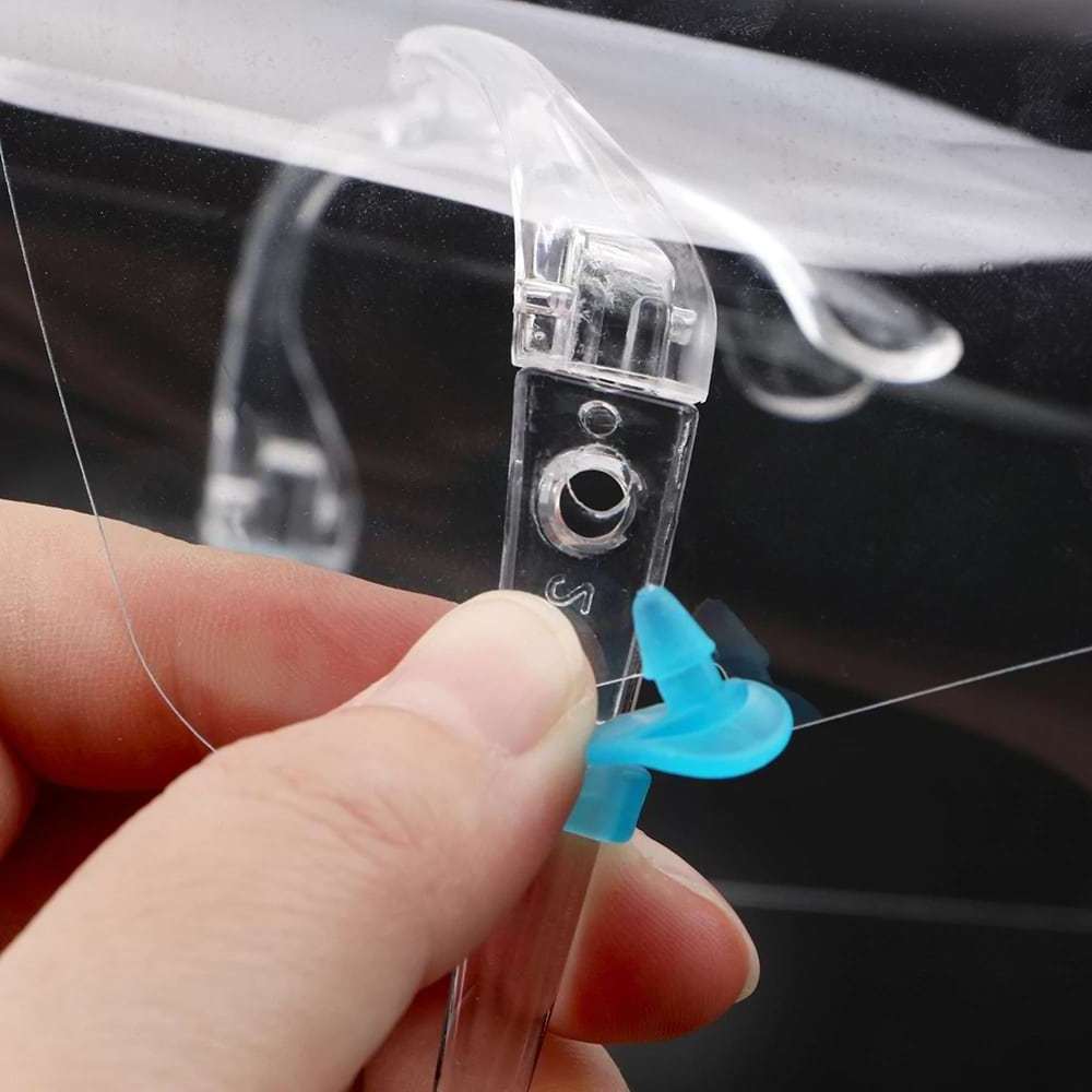 plastic transparent anti fog protective acrylic filter face shield visor shieldmask screen safety shield  with glasses