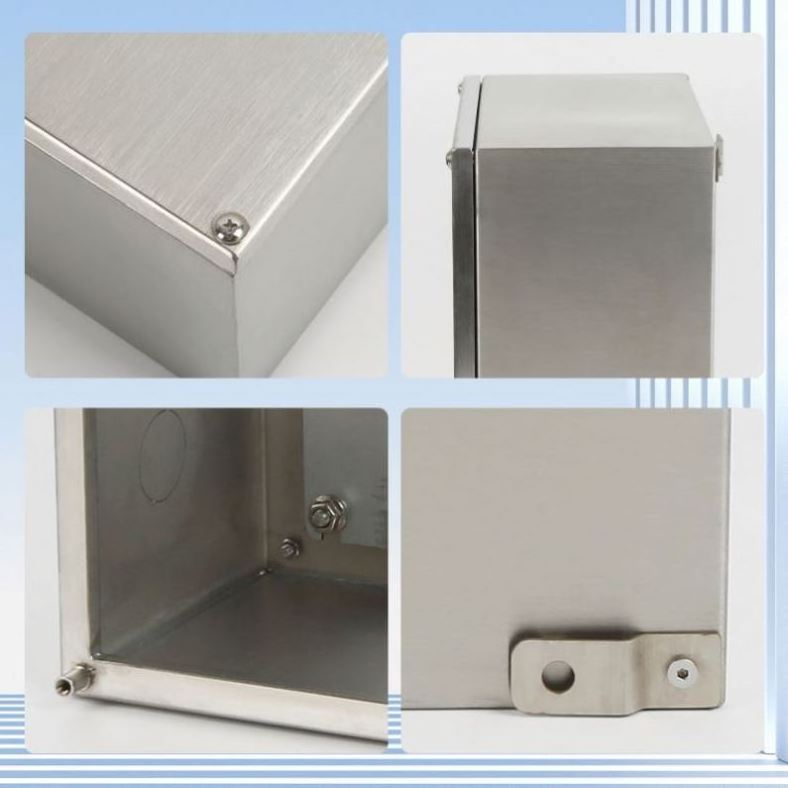 IP66 Sealed Stainless Steel Junction Box Waterproof Outdoor Electric Meter Box Metal Enclosure