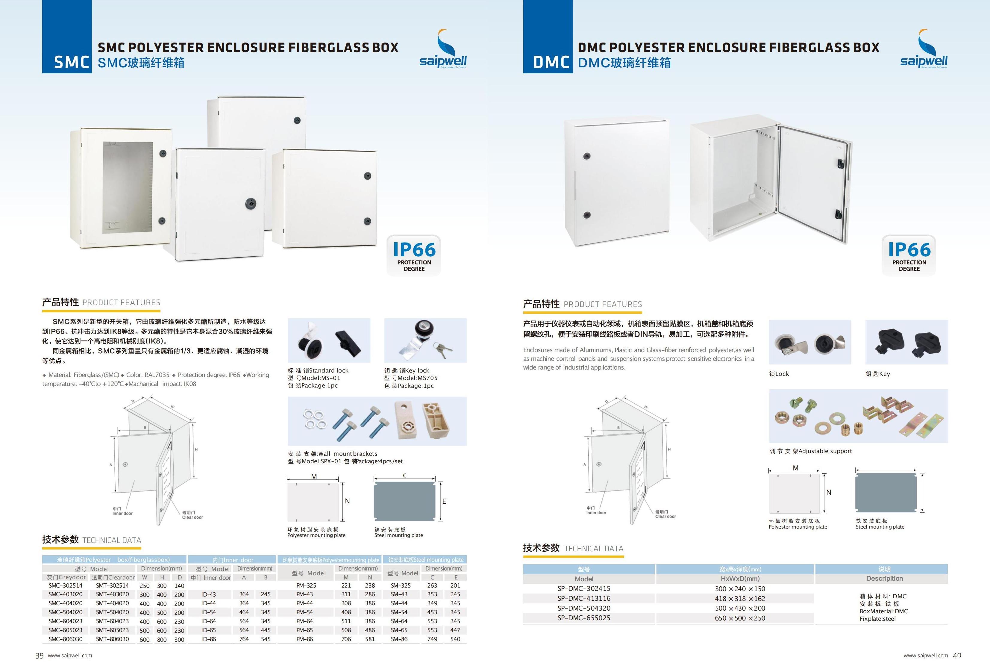 High Quality 800*600*300 Waterproof Fiberglass IK08 IP66  Outdoor Utility Box  SMC Meter Cabinet FRP Outdoor Electricity Box