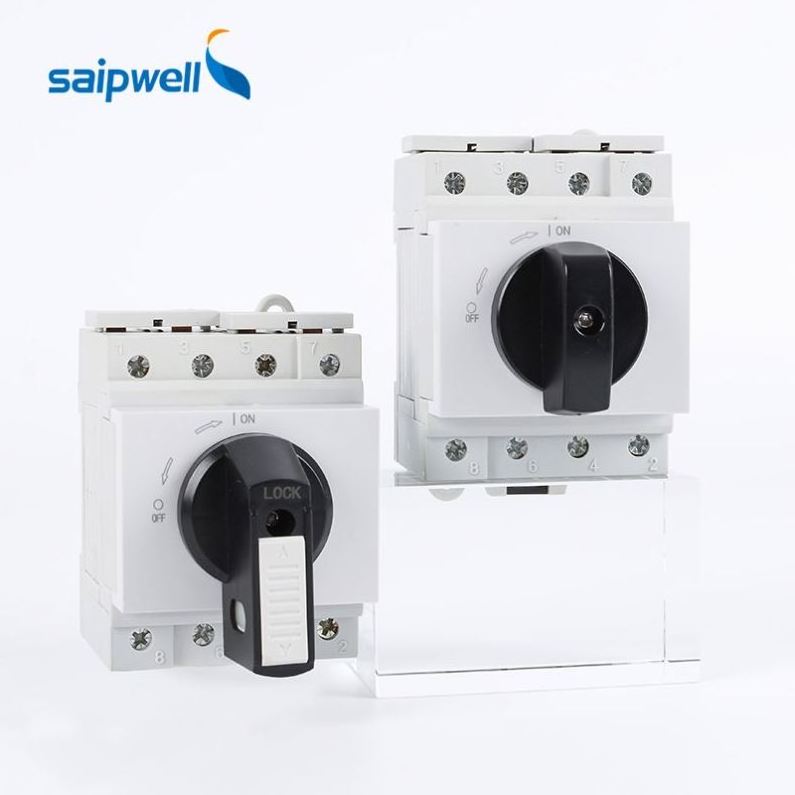 Saipwell IP65  Waterproof DC Solar Plane Photovoltaic Isolation Switch 16A 25A 32A 1200VDC