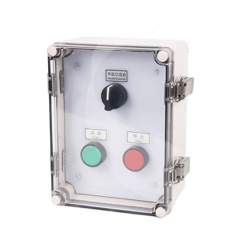 SAIP plastic box manufacturer Custom enclosure 3 way control box with Clear cover electrical Junction Box plastic clear cover