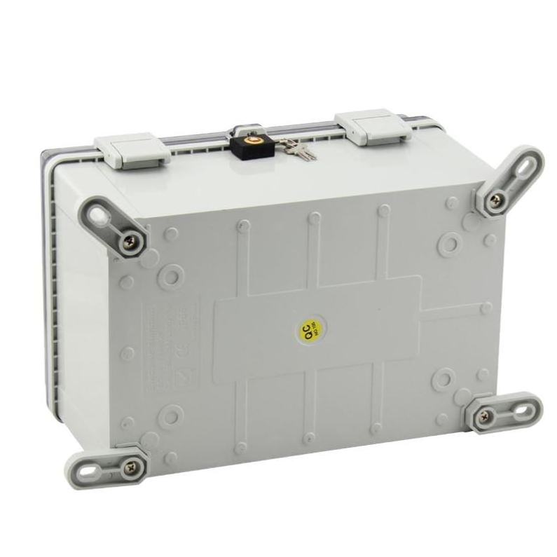 SAIPWELL PC plastic box custom enclosure electrical power overhaul box with clear cover and buckle 300*200*170mm Flame retardant