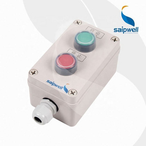 SAIPWELL 2 Way Push Button Box For Industrial Control Weatherproof Push Button Switch Two Buttons Control Box