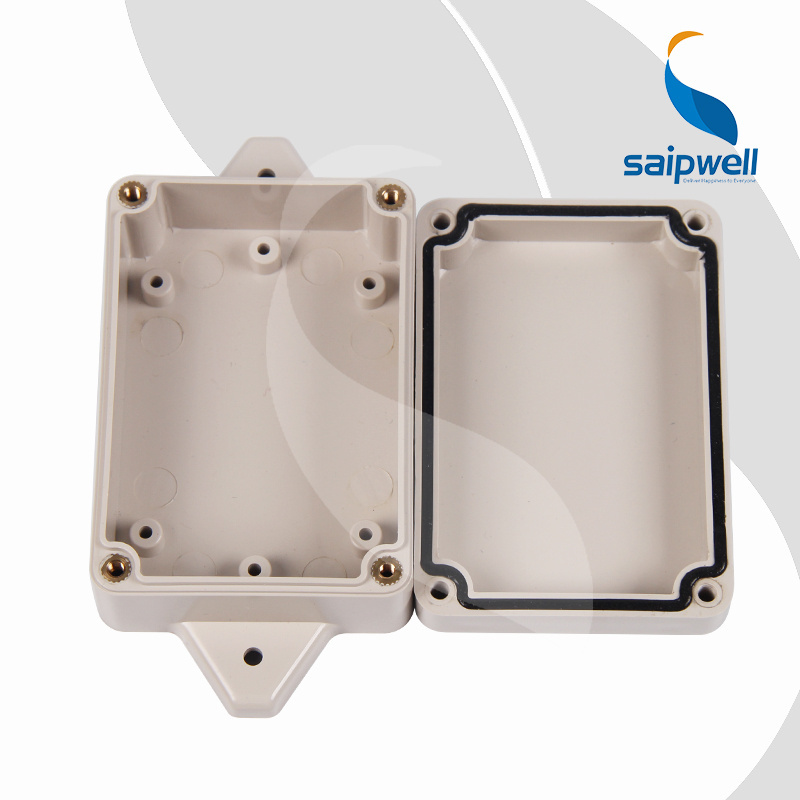 China Manufacture Saipwell Plastic Box Enclosure ABS Electronic Junction Box PCB Enclosure with Flange Ear