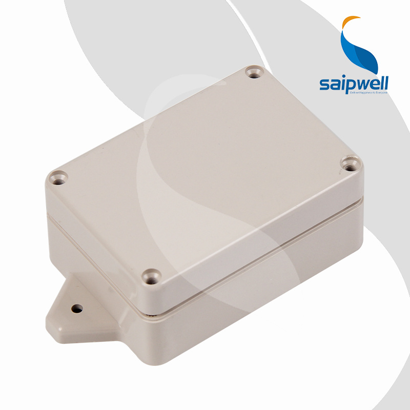 China Manufacture Saipwell Plastic Box Enclosure ABS Electronic Junction Box PCB Enclosure with Flange Ear