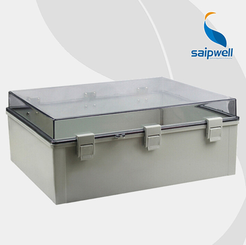 Factory Outlet Saipwell NEMA Hinged Plastic Box Outdoor Cable TV Junction Box Polycarbonate Distribution Enclosure