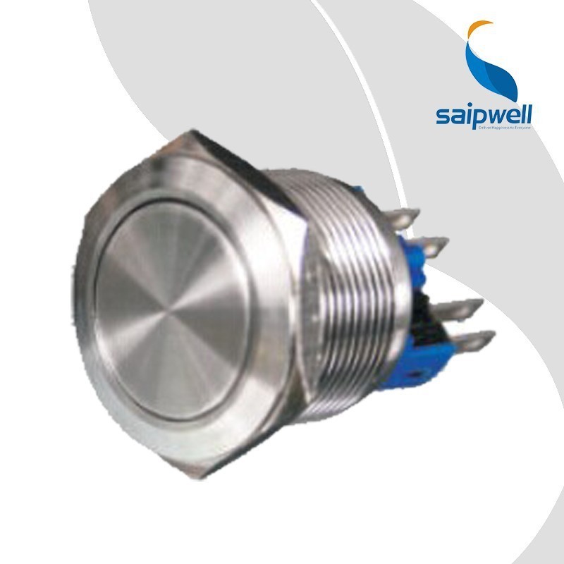 Saip/Saipwell Made in China Best Price LED 12 Volt Push Button IP65 Waterproof 12 Volt Metal Stainless Steel Push Button Switch