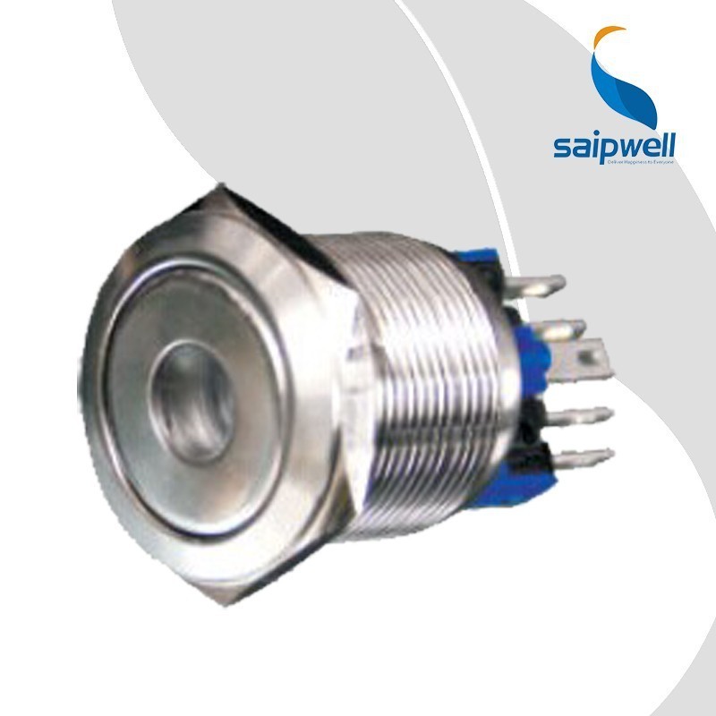 Saip/Saipwell Made in China Best Price LED 12 Volt Push Button IP65 Waterproof 12 Volt Metal Stainless Steel Push Button Switch