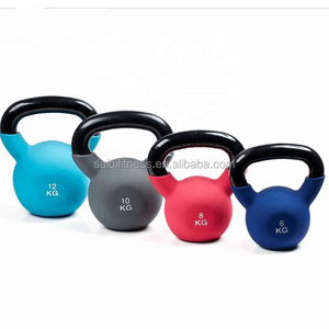 Colorful Gym Fitness Neoprene Coated Cast Iron Kettlebell