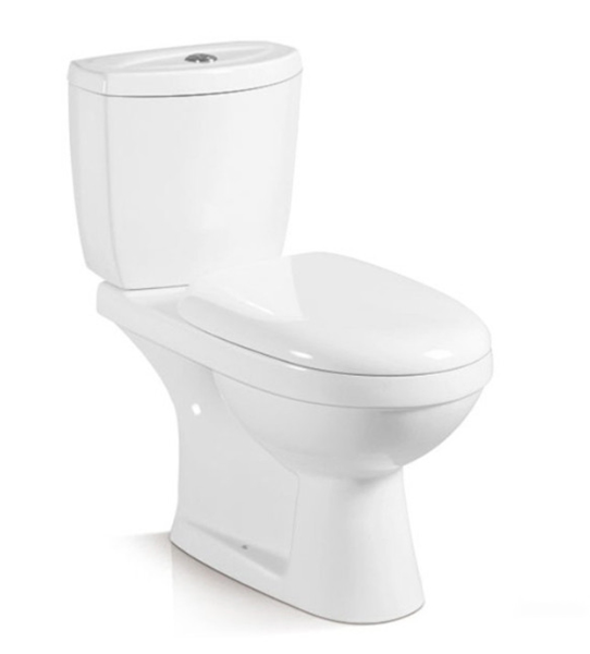 Ghana market best flushing power modern design two piece ceramic toilet bowl with toilet seat and fittings for bathroom WC's