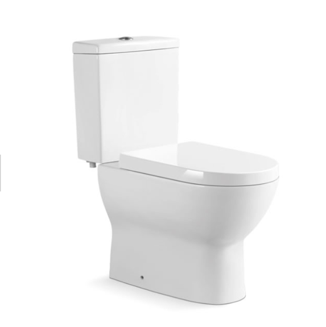 Ghana market best flushing power modern design two piece ceramic toilet bowl with toilet seat and fittings for bathroom WC's