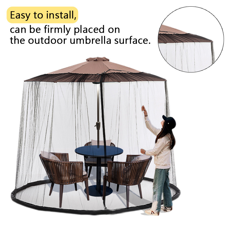 Factory Direct Sunshade Outdoor Umbrella Nets Free Installation Courtyard  Roman Umbrella Nets Mosquito Nets