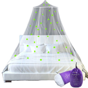 Hot Sell Kid Baby Canopy Bed cover Glowing In The Dark Luminous Mosquito Net Bed Curtain Bedding Round Dome Tent