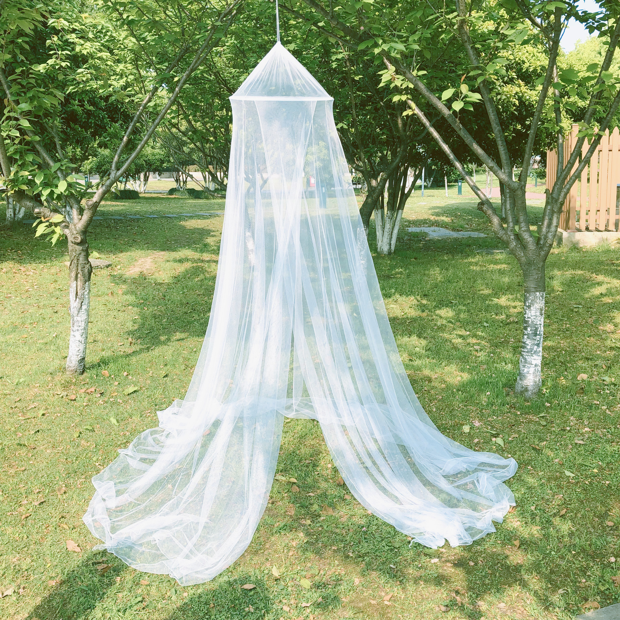 Polyester Circular Conical Round Hammock Folding Mosquito Bed Canopy Net Tent For Bed