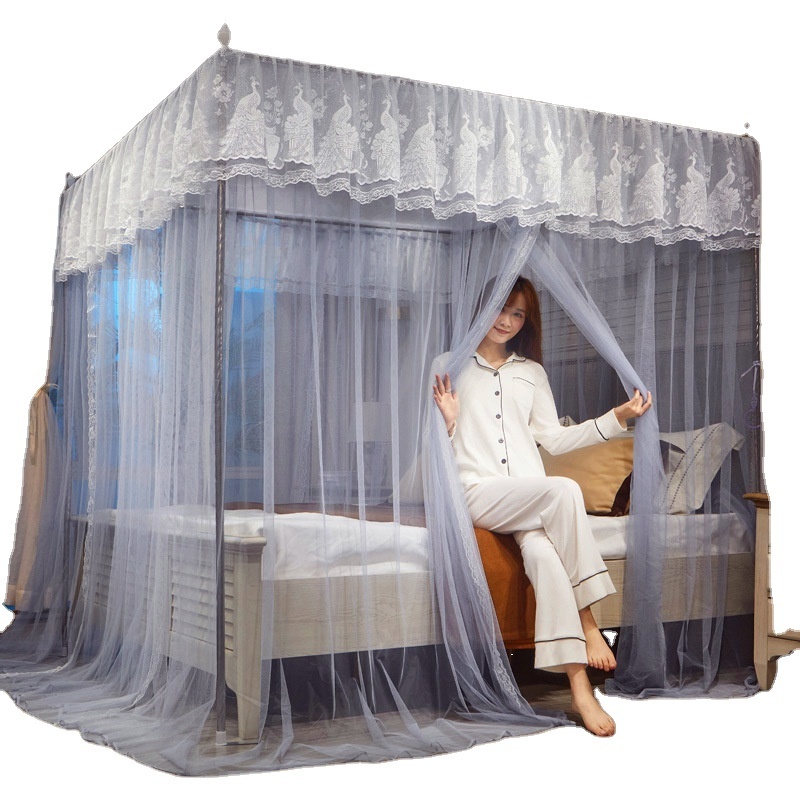 Wholesale Palace Summer Three doors Landing Thickened and Densified Lace Princess for Two People Mosquito Net