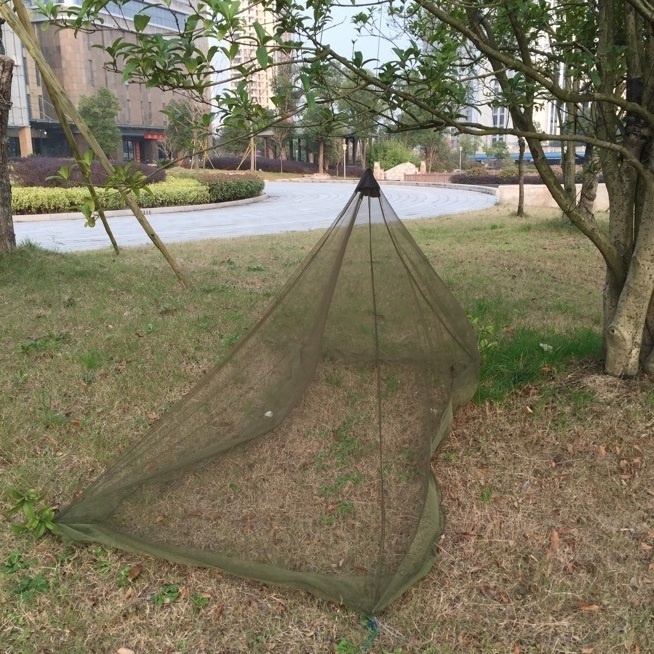 Custom Available Olive Green & Black Foldable Mosquito Net Tent Mosquito Net for single & double