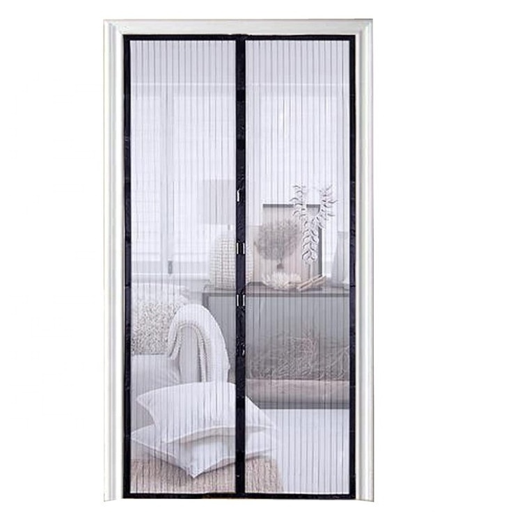 Size up to 210X120CM Polyester/ Fiberglass magnetic mosquito net door Self-Adhesive & Silent